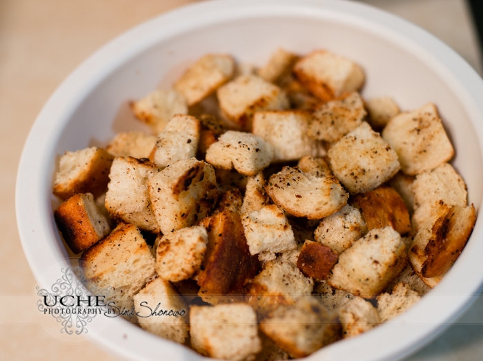 home made bread salad